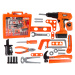 mamido DIY Kit batéria Screwdriver Hammer Saw