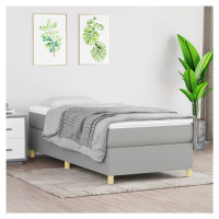 vidaXL Posteľný rám na boxspring bledosivý 80x200 cm látka