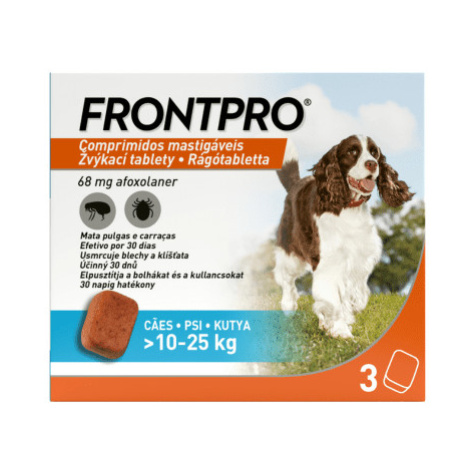 FRONTPRO 68 mg pre psy 10 - 25 kg 3 ks