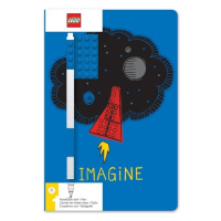 LEGO® Stationery Zápisník A5 s modrým perom - Imagine