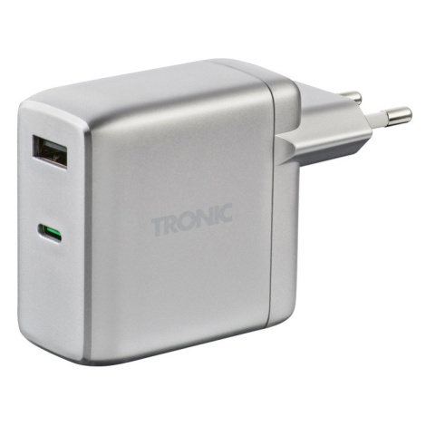 TRONIC® Nástenná nabíjačka Dual PD, 60 W (strieborná)