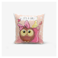 Detská obliečka na vankúš 43x43 cm Girl Owl – Mila Home