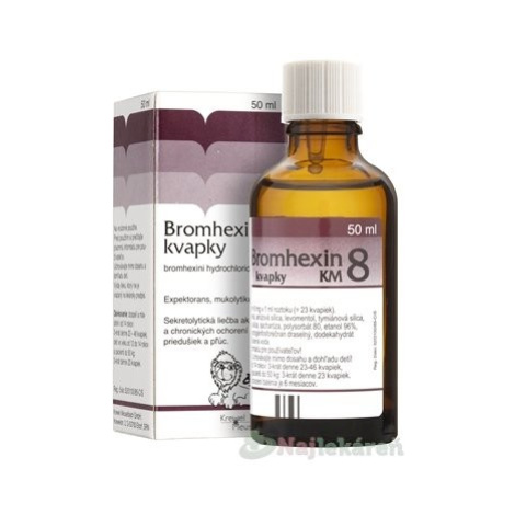 Bromhexin 8-kvapky KM sol.por.1 x 50 ml