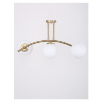 Biele/v zlatej farbe stropné svietidlo so skleneným tienidlom ø 15 cm Yay – Squid Lighting