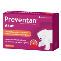 PREVENTAN Akut s príchuťou brusníc a grepu 30 tabliet