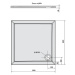 POLYSAN - AURA sprchová vanička z liateho mramoru, štvorec 80x80cm, biela 42511