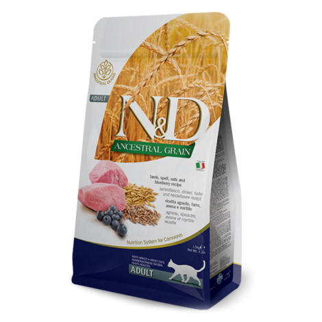 N & D Low Grain CAT Adult Lamb & Blueberry 1,5kg