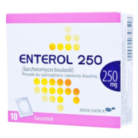 ENTEROL 250 mg prášok na perorálnu suspenziu 10 vreciek