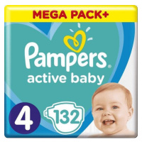 PAMPERS Plienky Active Baby 4 MAXI 9-14kg 132ks