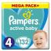 PAMPERS Plienky Active Baby 4 MAXI 9-14kg 132ks