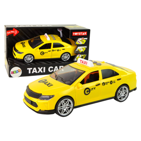 Elektrické autíčko Taxi 1:14 Svetlá Zvuky Žlté