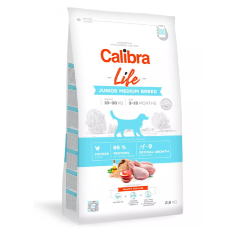 CALIBRA Life Junior Medium Breed Chicken pre mladých psov stredných plemien 1 ks, Hmotnosť balen