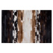 Čierno-béžový kožený koberec 140 × 200 cm DALYAN, 74963