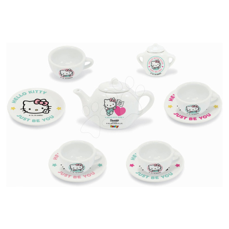 Porcelánová čajová súprava Hello Kitty Smoby 12 dielna z kvalitného porcelánu