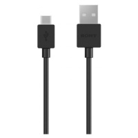 Dátový kábel, USB Type-C - USB, 120 cm, Sony, čierny, továrenský