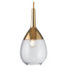 EBB & FLOW Lute S závesná lampa, zlatá číra
