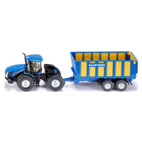 Siku Farmer Traktor New Holland s prívesom Joskin 1:50 modrý