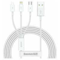 Nabíjací a dátový kábel USB 3v1, USB Type-C, Lightning, microUSB, 150 cm, 3500 mA, s ochranou pr