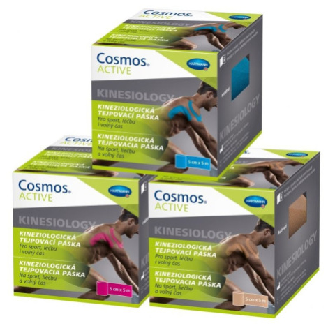Cosmos Active Kineziologická tejpovacia páska ružová 5cm x 5 m 1 ks