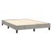 vidaXL Posteľný rám na boxspring bledosivý 140x190 cm zamat