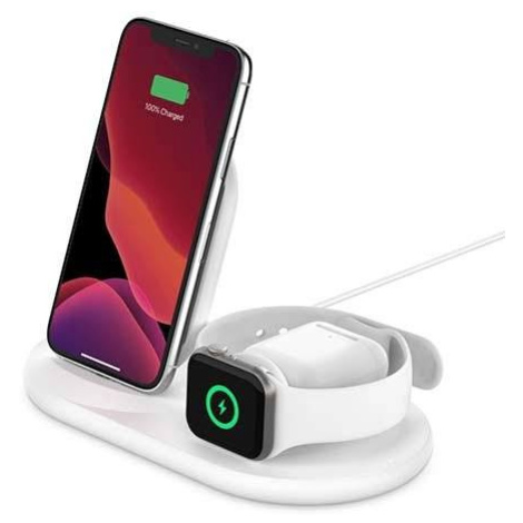 Belkin Boost Charge 3-in-1 Wireless Charger - White