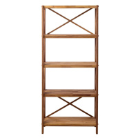 Regál z dubového dreva v prírodnej farbe 70x161 cm X-Shelf – Unique Furniture