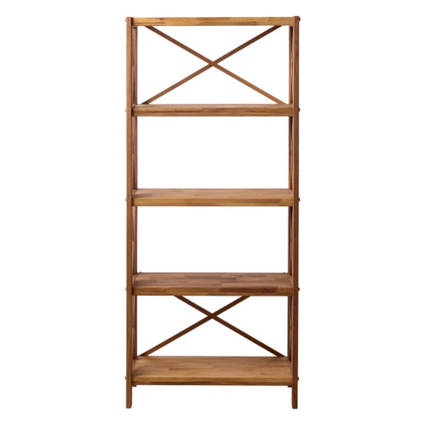 Regál z dubového dreva v prírodnej farbe 70x161 cm X-Shelf – Unique Furniture