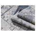 DY Sivý luxusný protišmykový koberec Beid Rozmer: 120x180 cm