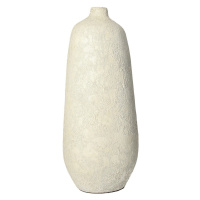 Dekoria Váza Oresti 20x43cm krémová, 20 x 43 cm