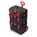 Sada kufrů na nářadí 3 ks XEBLOCCK PRO 54,6 x 38 x 87 cm černo-červená