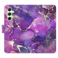 Flipové puzdro iSaprio - Purple Marble - Samsung Galaxy A54 5G
