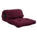 Vínovočervený futónový matrac 70x200 cm Wrap Bordeaux/Dark Grey – Karup Design