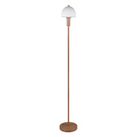 Stojacia lampa v bronzovej farbe so skleneným tienidlom (výška  120 cm) Glenn – Trio