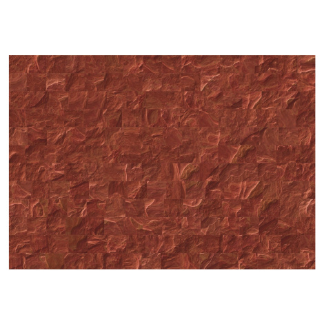 Komar Vliesová fototapeta Red Slate Tiles 400 x 280 cm