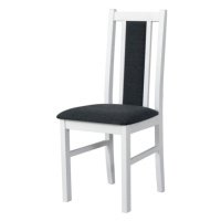 Sconto Jedálenská stolička BOLS 14 biela/tmavosivá