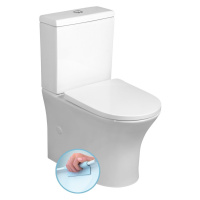 Bruckner Bruckner, DARIO RIMLESS WC kombi misa s nádržkou, spodný/zadný odpad, biela, 201.437.4