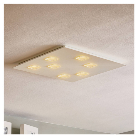 Fabbian Quarter biele stropné LED svetlo 7-pl.