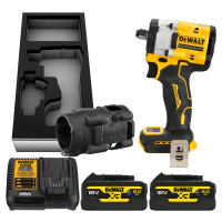 DEWALT 18V XR 1/2” Aku rázový uťahovák s poistným krúžkom, 2x 5,0 Ah DCF921P2G-QW