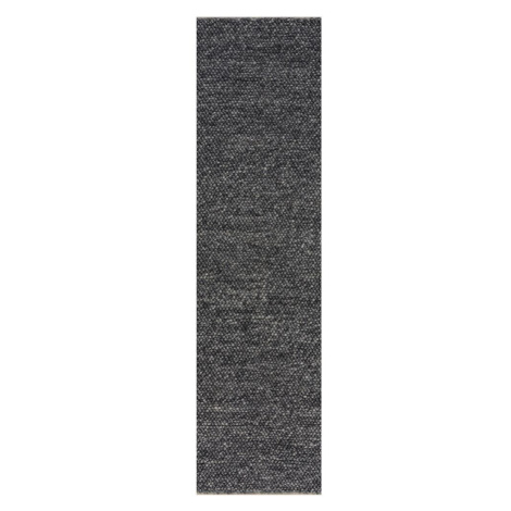 Ručně tkaný běhoun Minerals Dark Grey - 60x230 cm Flair Rugs koberce