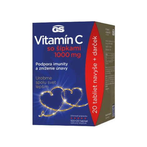 GS Vitamín C1000 + šípky - darčekové balenie 120 tabliet