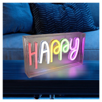 Stolová LED lampa Neon Happy, USB