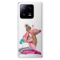 Odolné silikónové puzdro iSaprio - Kissing Mom - Blond and Girl - Xiaomi 13 Pro