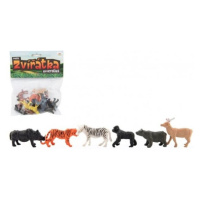 Zvieratká mini safari ZOO plast 5-6cm 12ks v sáčku