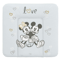 CEBA Podložka prebaľovacia mäkká na komodu 75x72 Disney Minnie & Mickey Grey