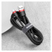 Dátový kábel Baseus Cafule USB/USB-C 2A, 3m čierno-červený
