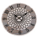 Nástěené hodiny Mandala 34 cm, sivá