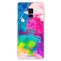Odolné silikónové puzdro iSaprio - Abstract Paint 03 - Samsung Galaxy A8 2018