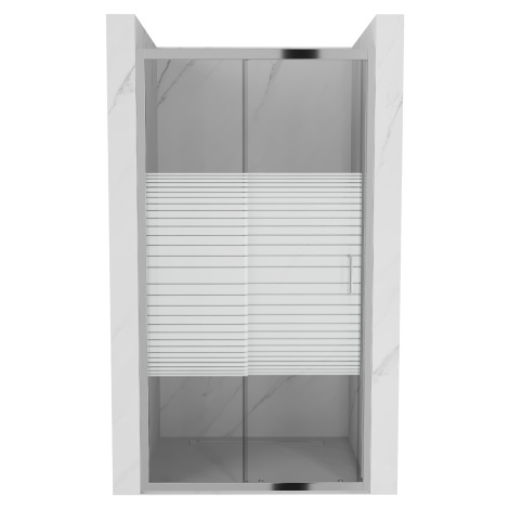 Sprchové dvere MEXEN Apia 140cm strieborné