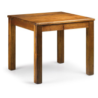 Estila Luxusný jedálenský stôl Star z dreva mindi v prírodnej hnedej farbe štvorcového tvaru 90c