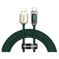 Nabíjací a dátový kábel USB, USB Type-C, 100 cm, 6000 mA, 66 W, LED displej, rýchle nabíjanie, P